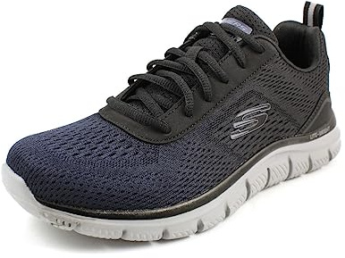 Skechers Track RIPKENT, Baskets, Navy Mesh/Black Trim,