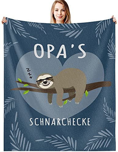 G-dake Opa Geschenk Geburtstag Lustige Geburtstagsgeschenke Geschenkideen Decke für Opa Vatertagsgeschenk für Opa für Erntedankfest,Weihnachten 130 x 150 cm