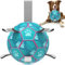 HETOO Dog Soccer Ball, Interactive Dog Toys for Tug of War, Puppy Birthday Gifts, Water Toy, Durable Dog Balls for Small & Medium Lake Blue (8 inch)