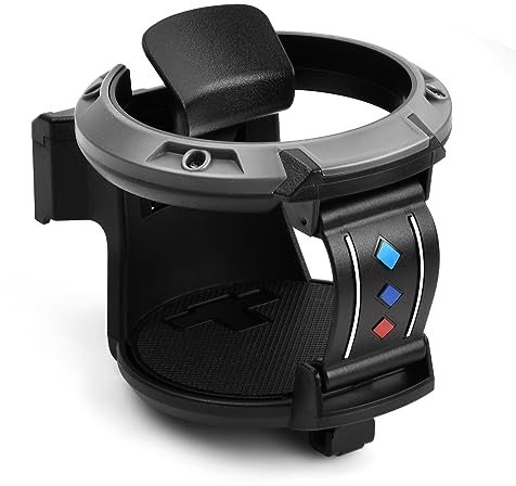Anseom Porte Gobelet Voiture, Universel Tasse de Boisson Porte-Gobelet Tasse à Café Support de Bouteille de 7,6 cm de Diamètre pour Grille d'aération de Voiture (Noir + Gris)