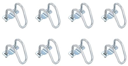 sourcing map Cross-Connector Vertical Pipe Clip, 8pcs Fit 1(25mm) to 1(25mm) Crossover Buckle Steel Cross Pipe Clamp for Greenhouse Awning Frames