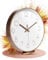 LATENO - Wanduhr Rosegold - Zum Aufstellen Oder Aufhängen - 20 cm - Lautlos - Klassisch Und Modern - Quarz Uhrwerk Ohne Tickgeräusche - Für Wohnzimmer Büro UVM.