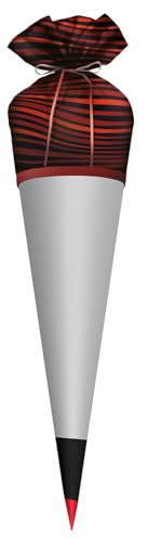 ROTH Stoffbezug mit Satinschleife, schwarz, 70 cm