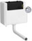 Balterley Concealed Cistern with Dual Flush, Water Saving Bottom Inlet Concealed Toilet Cistern & Traditional Flush Plate for Back to Wall & Wall Hung Toilets - 340x142x296mm (Chrome/White)