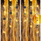 3.2x8.3ft Glitter Black Gold Tinsel Curtain Hanging Decorations Set, Door Tinsel Foil Fringe Streamers for School Graduation Birthday Hen Photo Banner Christmas Party