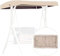 LYGBDSS Cubierta Toldo para Columpio Impermeable,Capota para Columpio de Patio Protección UV,Techo De Repuesto para Columpio De Jardín Universal Toldo Balancin Jardin 2 3 Plazas(Color:Beige)