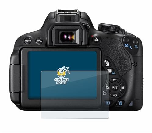 BROTECT Schutzglas für Canon EOS 700D | Entspiegelnder Displayschutz Made in Germany Schutzfolie Glas Matt Anti-Reflex Kratzfest 9H Anti-Fingerprint Einfache Montage