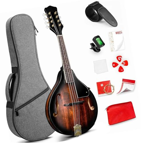 Mandolins Instrument for Beginner Mandolin Instrument A Style Acoustic Mandolin Solid Spruce Top 8 String Mandolin