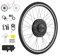 CO-Z Kit de Conversion pour Vélo Électrique 36V 500W Roue Arrière 28, Kit de E-Bike Moteur Moyeu Roue Électrique Roue Libre à 7 Vitesses à Entraînement Direct avec Affichage LCD & Système Pas