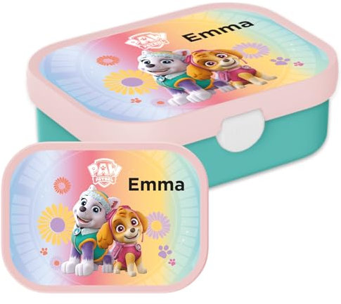 Mepal Bento Lunchbox für Kinder - Brotdose Paw Patrol Girls - Geeignet für bis zu 4 Butterbrote - BPA-frei & Spülmaschinenfest - 750 ml - Lila