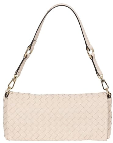 Abro Leather Piuma Weaving Shoulderbag Mila Beige