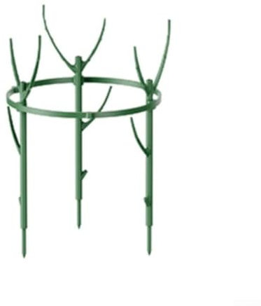 Metal Plant Trellis Rings with Green Coating for Enhanced Garden Aesthetics and Climbing Support (Single layer)