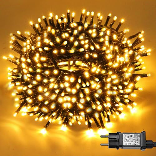 FZIFZI Luces Navidad Exterior, 30M 300LED Luces Arbol Navidad Interior, 8 Modos Impermeable con Función de Memoria Luz de navidad para Árbol, Christmas Lights para Decoración Fiesta Compleaños