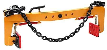 Cozyel Pinze Di Pietra Regolabile 23, Morsetto Di Sollevamento In Acciaio Legato, Portata 500kg, Larghezza 33–70cm, Con Catena G80 E Cuscinetti In Gomma Per Edilizia E Cantieri