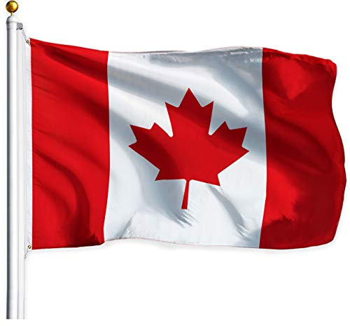 G128 kanada (canadian) flag | 3x5 füße | gedruckt - leuchtende farben, messing tüllen, qualität polyester