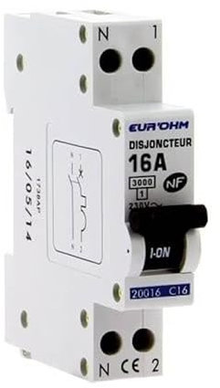 Disjoncteur 1P+N - 16A - EUROHM 20016