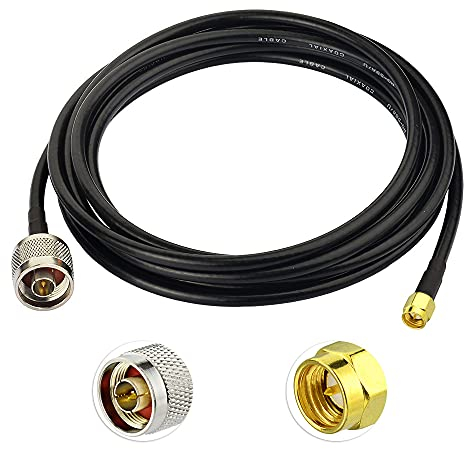 Superbat Cavo RG58 Cavo SMA N 3.6m N Maschio verso SMA Maschio 50Ohm Cavo Estensione Antenna a Bassa Perdita per Antenna WiFi, per Antenne di Rete senza Fili 3G 4G LTE