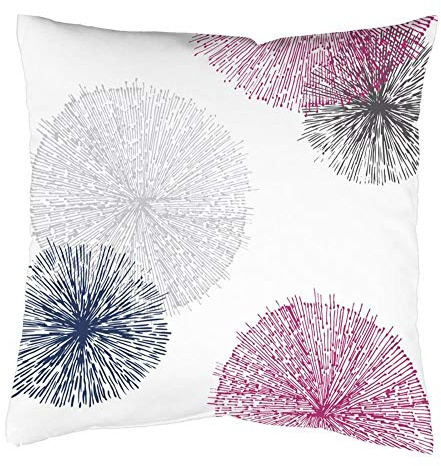HOME WOHNIDEEN Kissenhülle Digitaldruck Scoppio 066899-0163 H x B 50 x 50 cm Beere