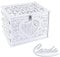 Benjia Wedding Gift Card Cards Money Post Box Holder, Rustic Large Wood Wooden Letter Envelop Boxes with Lock and Slot for Reception Anniversary Birthday Party Parties (Mr & Mrs, White)