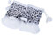 ZLYC Damen Winter Warme Kunstpelz Halbfinger Handschuhe Fingerlose Fäustlinge(Leopard Weiß)
