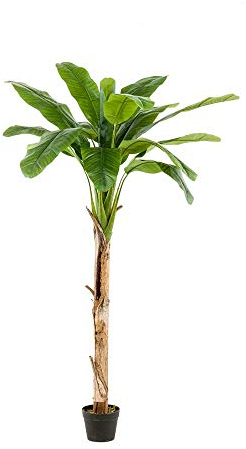 artplants.de Faux bananier Bagheera, 180cm - Arbre Artificiel/Plante synthétique