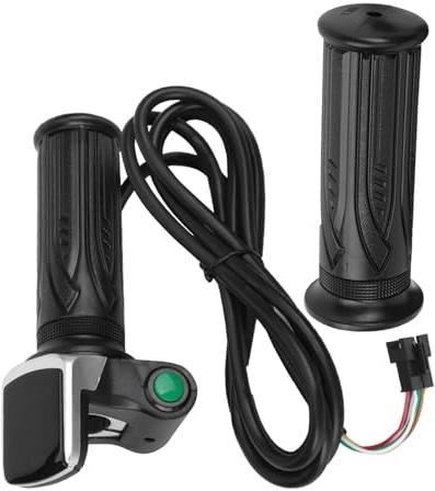Alomejor Gasgriffe, 36 V, 48 V, mit LCD-Anzeige und Schalter, 6 Kerne, Geschwindigkeitsregelung (36 V)