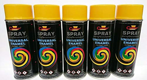 Sprühlack RAL Sprühfarbe Lackspray Spraydose 400ml - RAL 1023-5 Stück