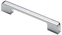 5 PCS Cabinet Handles Furniture Drawer Wardrobe Door Kitchen Cupboard Pull Zinc Alloy Polished Chrome T Bar Handles Pulls Hole Center 128mm