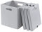 Minekkyes Set of 4 Plastic Foldable Cubes, Folding Bins Organizer Drawer for Closet, Grey, T