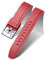 BINLUN Silikon Uhrenarmbänder Schnellverschluss Gummi Uhrenarmband Smartwatch Armband Ersatz Wasserdichte Sport Kautschuk Uhrenband für Herren und Damen (22mm, Rot)