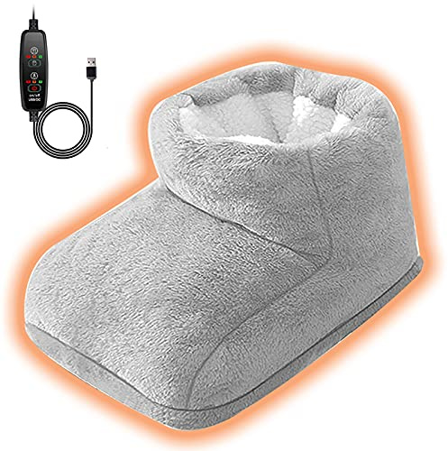 Foot Warmer,USB Electric Quick Heating,Foot Cushion Heater for Men and Women,Three-Stage Temperature Setting and time-Controlled,Comfortable,Winter Thermal,Perfect for the Elderly