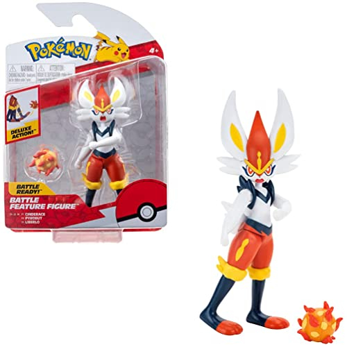 Pokémon PKW0164 - Battle Feature Figure - Liberlo, offizielle bewegliche Figuren, 11,5 cm