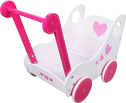 VEDES Großhandel G Am Holz Puppenwagen Flora mit 2 Kissen