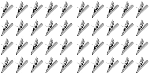 Hemoton Lot de 100 Pinces Crocodiles en Fer pour décoration de Sapin de Noël 3 cm