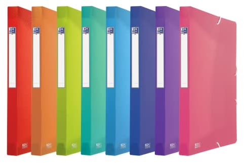 Oxford Sammelbox A4, Rückenbreite 2,5 cm, Kunststoff, 8 Farben, 10 Stück