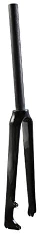 QHY Rigid Forks 700C Carbon Fiber Road Bike Fork 3K Ultralight 28.6mm Bicycle Rigid Front Fork 160mm Disc Brake 530g (Color : Black, Size : 700C)