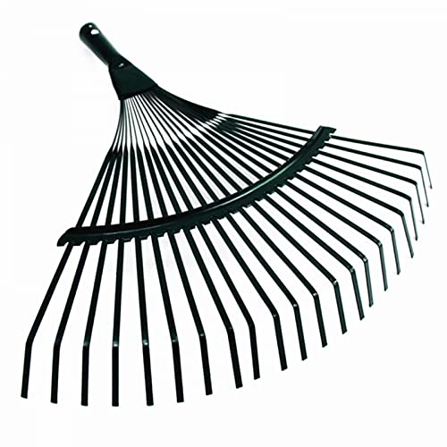 YXSH Gartenarbeits-Rasen-Rechen-Eisen-Rechen-Agrar-Edelstahl-Rasenblatt-Gras-Rechen-Laubgurke-Haushalts-Kletterwerkzeug
