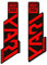 Adesivi compatibili con forcella bici Rock Shox Yari Ultimate 2020
