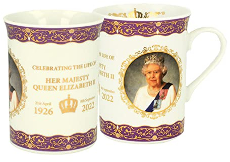 Elgate Queen Elizabeth II Commemorative Lippy Mug Coffee Tea Cup, (76440-000)