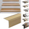 KARAT Profili per bordi per gradini, autoadesivi o preforati, con materiale di montaggio – profili angolari (integrali, oro, 900 x 30 x 35 mm, autoadesivi)