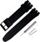 Rihahisy Ersatz-Uhrenarmband aus Silikonkautschuk für Swatch, 17 mm, Silikon