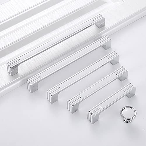 Guolich 2-Stück Schrankgriff, Küchentürgriff, Möbelgriff, Türgriff für Home Kitchen Office Möbel, Nachttische, Kommoden, Schränke, Schranktürgriffe (Weiß, Lochabstand 96MM)