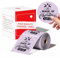 Kompatibel mit Phomemo M110 Rundes Etikett für M120 M200 M220 M221 1.96x1.96 (50x50mm) Sticky Thermal Labels Printer Paper 140 Etiketten/Rolle,für Barcode, DIY-Logo, Haus, Büro，Lila