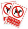 2-pack Pets Not Allowed In Sign Warning No Pet signs Aluminium Hangen Sign, Size 18x25cm (Red-no pet)