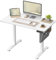 SONGMICS Höhenverstellbarer Schreibtisch elektrisch, 110 x 60 cm, Verstellbarer Tisch, Memory-Funktion für 4 Höhen, für Büro, wolkenweiß LSD131W01