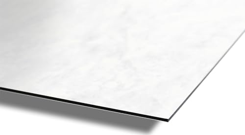 AUPROTEC Aluverbundplatte 3mm Marmor 2000 x 1500 mm Rückwandpaneel Aluminium Verbund Platte I wasserbeständige Wandverkleidung I Wanddeko für Wohn- und Feuchträume Auswahl: 200x150 cm