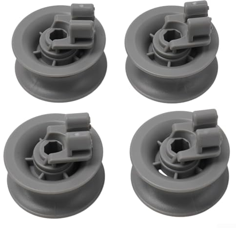 4Pcs Dishwasher Upper Basket Wheel Basket Roll For Bosch For Siemens 611666 For Dishwasher Top Basket, Will Not Deform Under High Temperatures
