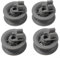 4Pcs Dishwasher Upper Basket Wheel Basket Roll For Bosch For Siemens 611666 For Dishwasher Top Basket, Will Not Deform Under High Temperatures