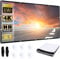 AiNinXun Telo Proiettore 120 Pollici 16:9 HD Schermo Proiettore Esterno Telo Proiettore Portatile Pieghevole Schermo Proiettore Lavabile Anti Rughe Telo Proiettore per Home Theater Cinema Campeggio