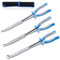 SPEEDWOX Lot de 3 pinces à anneau à double articulation longue portée 33 cm XL pour poignée de tuyau 1/3 de diamètre - Distance dans les espaces restreints